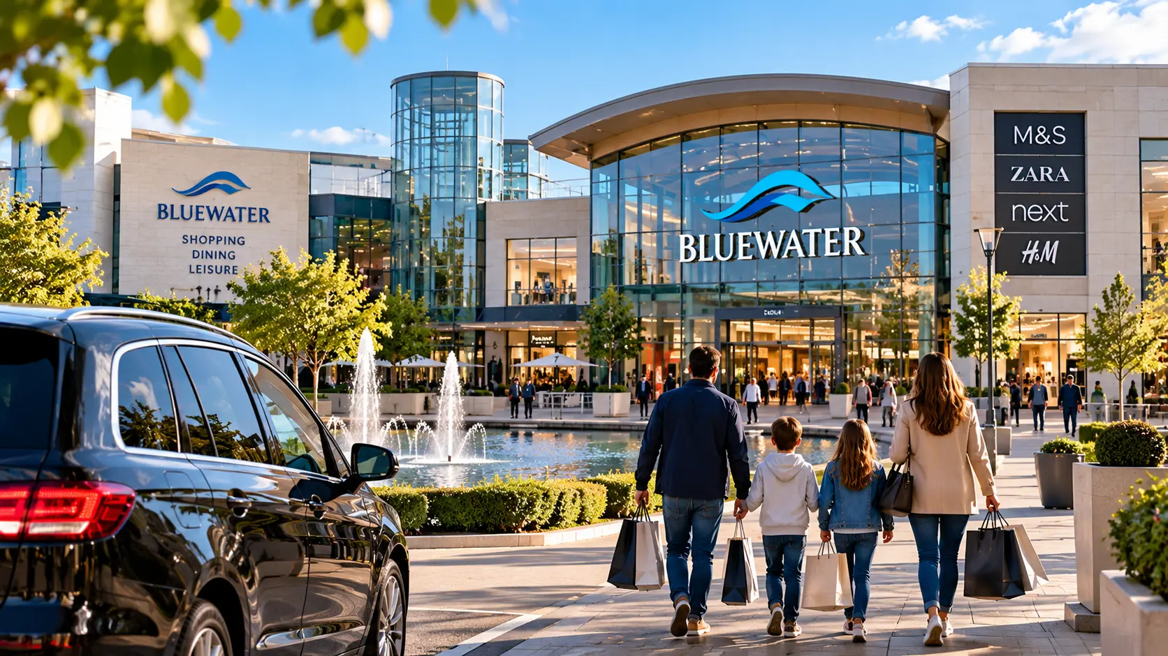 taxi to Bluewater Shopping Centre