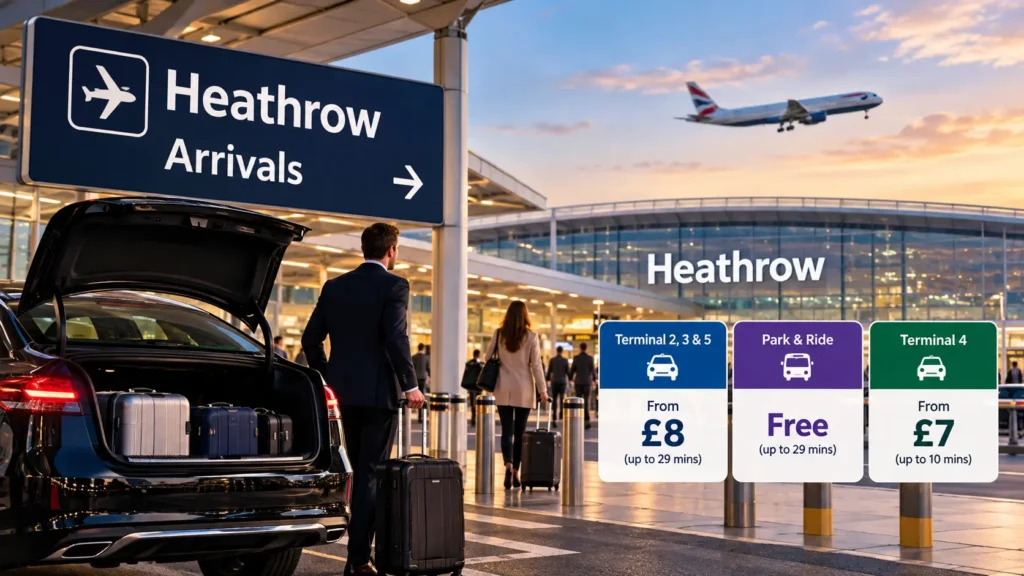 Heathrow airport pickup charges